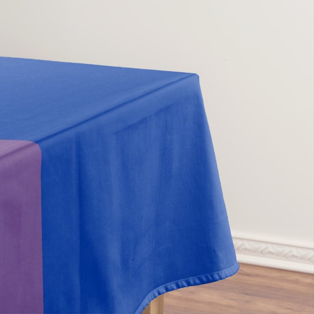 SlipperyJoe's Bisexual Pride Flag lavender-pink bl Tablecloth (In Situ)