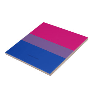 SlipperyJoe's Bisexual Pride Flag lavender-pink bl Tile