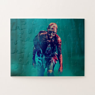 SlipperyJoe's bloody zombie woods Halloween mist f Jigsaw Puzzle