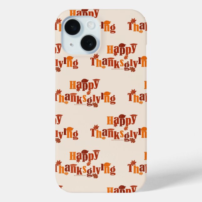 SlipperyJoe's bright festive Thanksgiving graphic  Case-Mate iPhone Case (Back)