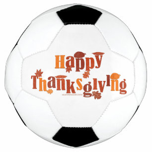 SlipperyJoe's bright festive Thanksgiving graphic Football