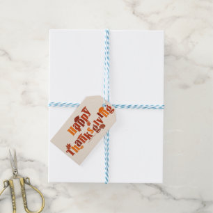 SlipperyJoe's bright festive Thanksgiving graphic  Gift Tags