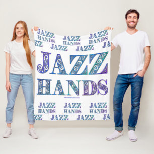 SlipperyJoe's broadway musical Jazz Hands queer ca Fleece Blanket