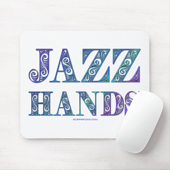 SlipperyJoe's broadway musical Jazz Hands queer ca Mouse Mat (With Mouse)