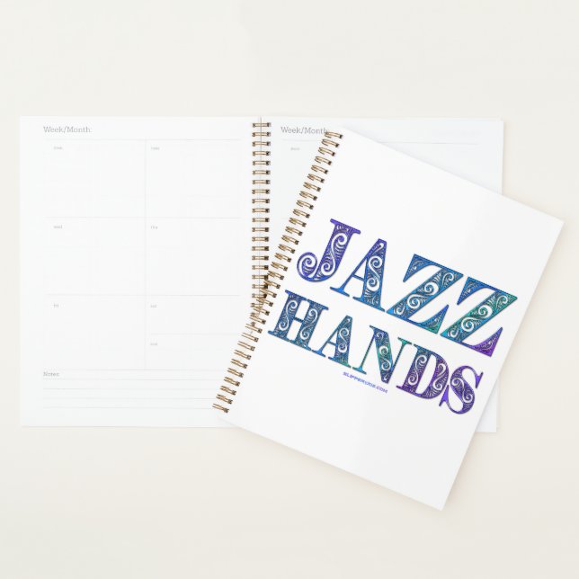 SlipperyJoe's broadway musical Jazz Hands queer ca Planner (Display)