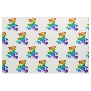 SlipperyJoe's brushed metal teddy bear smooth grad Fabric