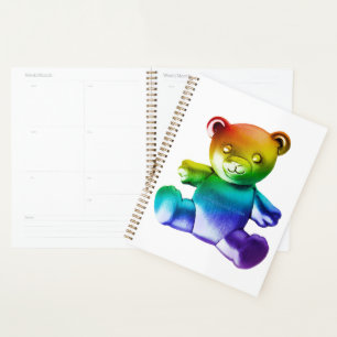 SlipperyJoe's brushed metal teddy bear smooth grad Planner