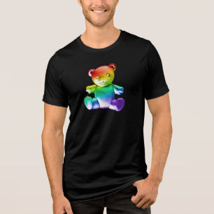 SlipperyJoe's brushed metal teddy bear smooth grad Tri-Blend Shirt