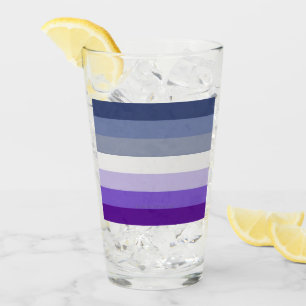 SlipperyJoe's Butch Lesbian Pride Flag gay gifts L Glass