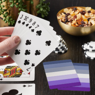 SlipperyJoe's Butch Lesbian Pride Flag gay gifts L Playing Cards