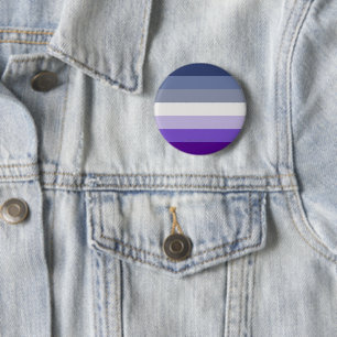 SlipperyJoe's Butch Lesbian Pride Flag represent b 6 Cm Round Badge