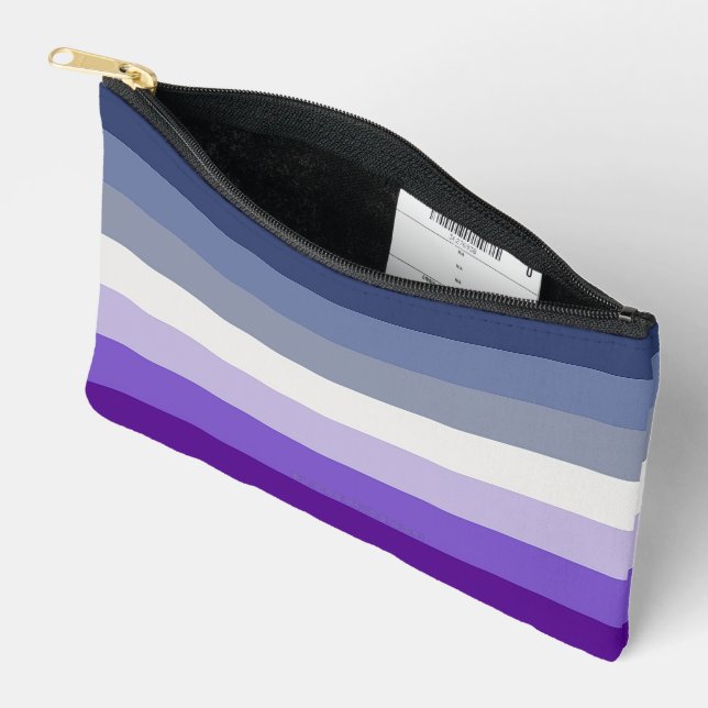 SlipperyJoe's Butch Lesbian Pride Flag represent b Accessory Pouch (Open)