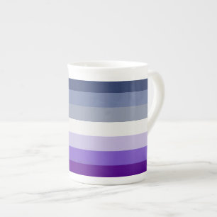 SlipperyJoe's Butch Lesbian Pride Flag represent b Bone China Mug