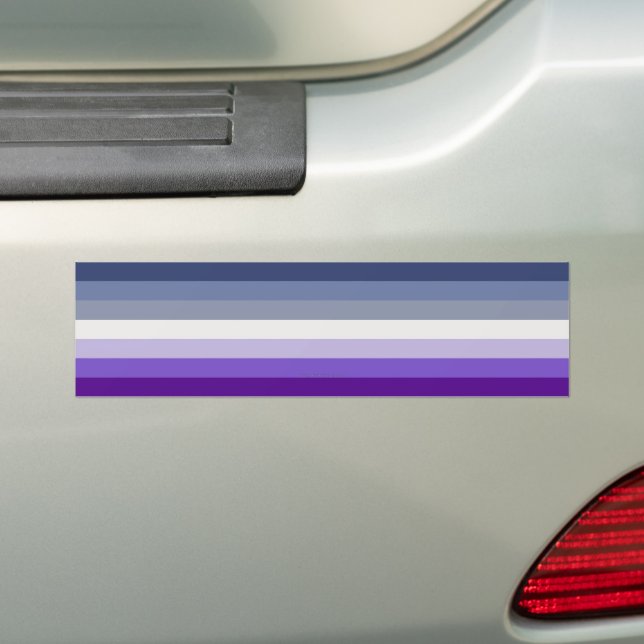 SlipperyJoe's Butch Lesbian Pride Flag represent b Bumper Sticker (On Car)