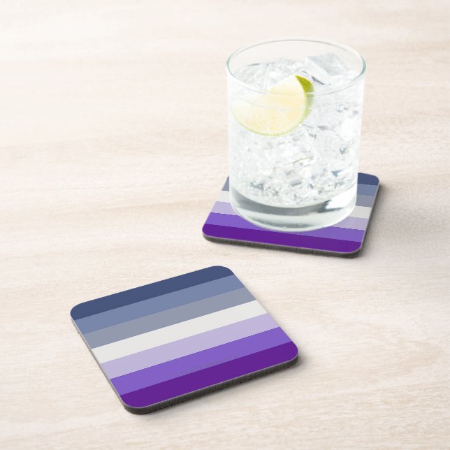 SlipperyJoe's Butch Lesbian Pride Flag represent b Coaster (Right Side)