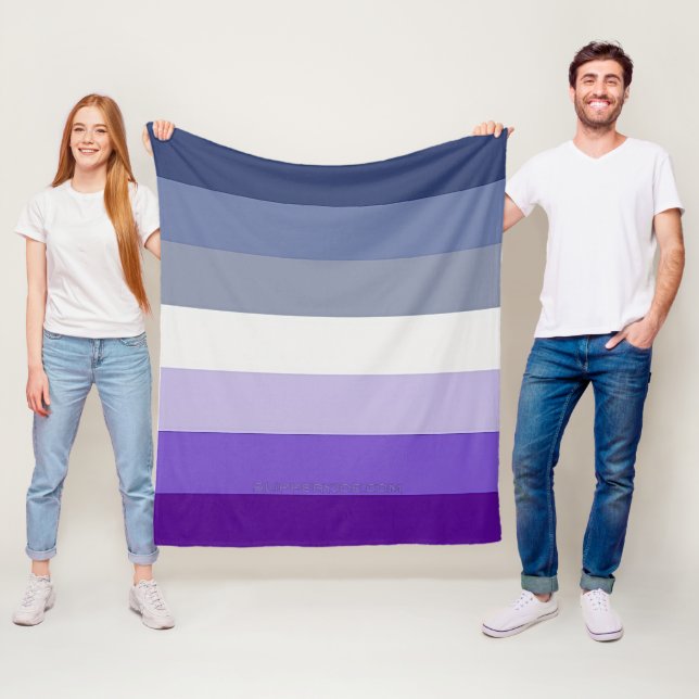 SlipperyJoe's Butch Lesbian Pride Flag represent b Fleece Blanket (In Situ)