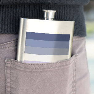 SlipperyJoe's Butch Lesbian Pride Flag represent b Hip Flask
