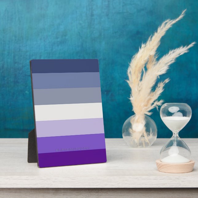 SlipperyJoe's Butch Lesbian Pride Flag represent b Plaque (Side)