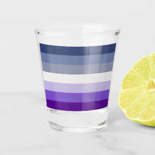 SlipperyJoe's Butch Lesbian Pride Flag represent b Shot Glass