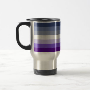 SlipperyJoe's Butch Lesbian Pride Flag represent b Travel Mug