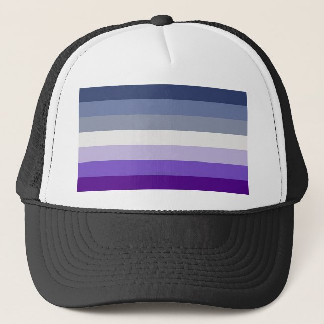 SlipperyJoe's Butch Lesbian Pride Flag represent b Trucker Hat (Front)