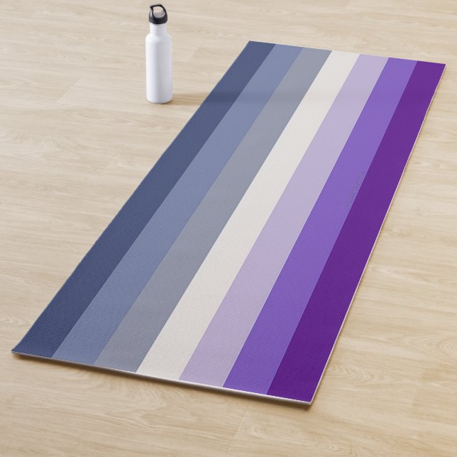 SlipperyJoe's Butch Lesbian Pride Flag represent b Yoga Mat (In Situ)