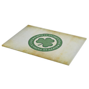 SlipperyJoe's celebrating Saint Patrick's Day Iris Cutting Board