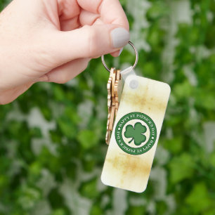 SlipperyJoe's celebrating Saint Patrick's Day Iris Key Ring