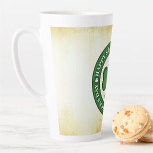 SlipperyJoe's celebrating Saint Patrick's Day Iris Latte Mug