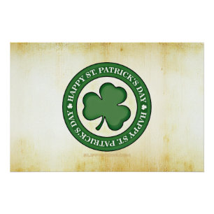 SlipperyJoe's celebrating Saint Patrick's Day Iris Poster