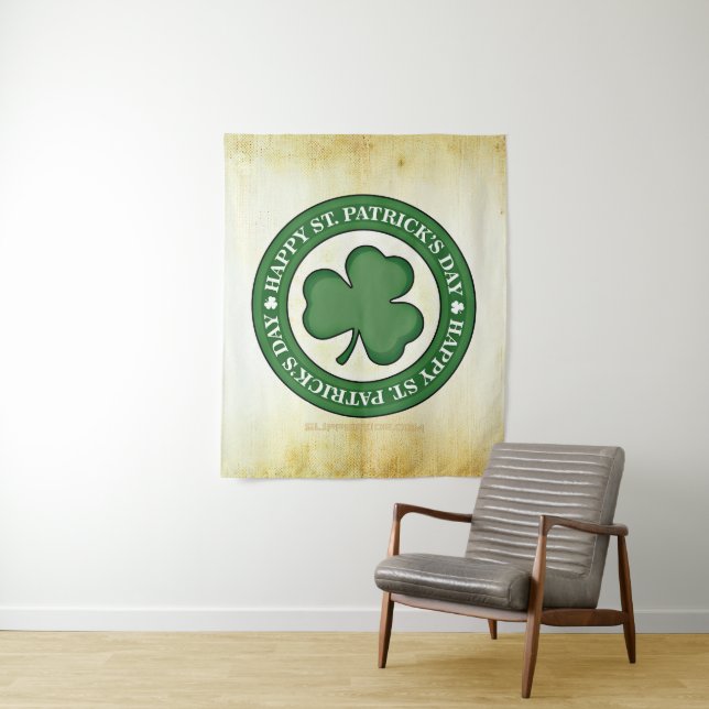 SlipperyJoe's celebrating Saint Patrick's Day Iris Tapestry (In Situ)