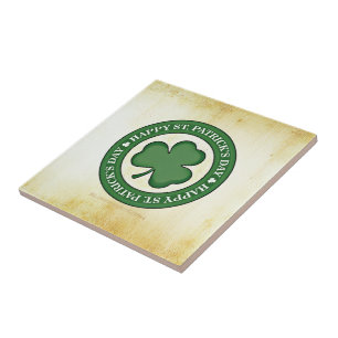 SlipperyJoe's celebrating Saint Patrick's Day Iris Tile