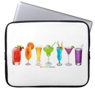 SlipperyJoe's Cheers alcohol cocktail pride neon c Laptop Sleeve