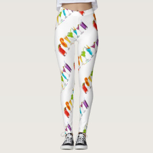 SlipperyJoe's Cheers alcohol cocktail pride neon c Leggings