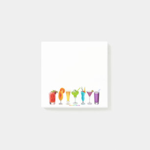 SlipperyJoe's Cheers alcohol cocktail pride neon c Post-it Notes