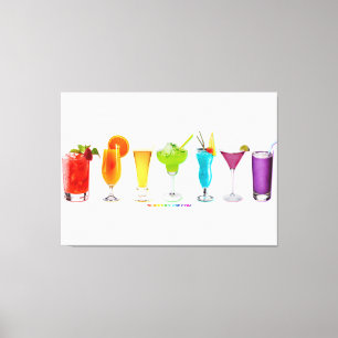 SlipperyJoe's cheers alcohol cocktails LGBTQIA gay Canvas Print