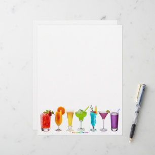 SlipperyJoe's cheers alcohol cocktails LGBTQIA gay Custom Letterhead