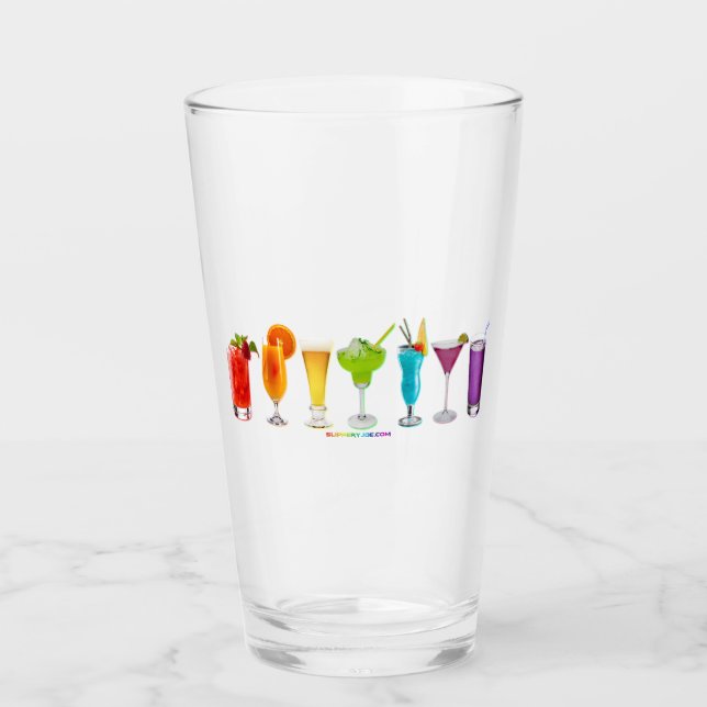 SlipperyJoe's cheers alcohol cocktails LGBTQIA gay Glass (Front)