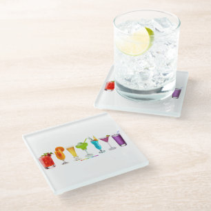 SlipperyJoe's cheers alcohol cocktails LGBTQIA gay Glass Coaster