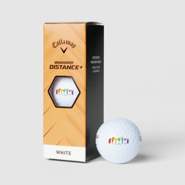 SlipperyJoe's cheers alcohol cocktails LGBTQIA gay Golf Balls (Packaging)