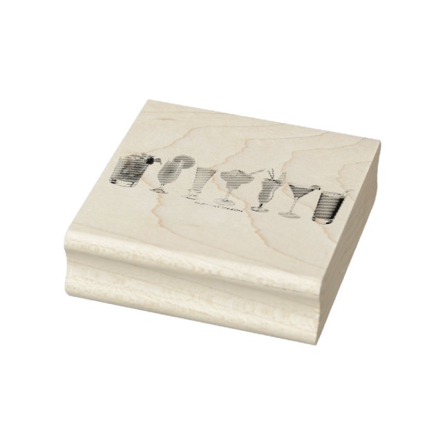 SlipperyJoe's cheers alcohol cocktails LGBTQIA gay Rubber Stamp (Stamp)