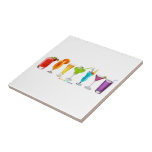 SlipperyJoe's cheers alcohol cocktails LGBTQIA gay Tile<br><div class="desc">SlipperyJoe's cheers alcohol cocktails LGBTQIA gay pride rainbow gradient artistic vibrant neon alcoholic beverages red cocktail raspberries mint garnish orange-coloured concoction with tangerine slice glass yellow beer green margarita fruity blue Hawaiian drink pink Cosmopolitan lime wheel tall stemware purple Lavender martini</div>