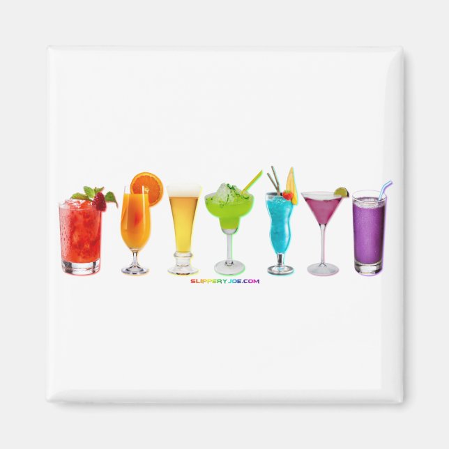 SlipperyJoe's Cheers drink alcohol cocktail pride  Magnet (Front)