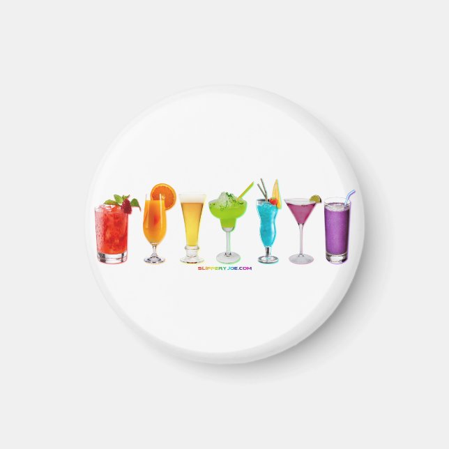 SlipperyJoe's Cheers drink alcohol cocktail pride  Magnet (Front)
