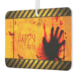 SlipperyJoe's chilling Halloween scene bats dark e Car Air Freshener