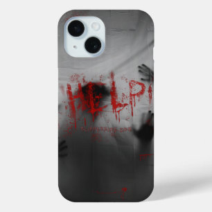 SlipperyJoe's chilling horror-themed visual thick iPhone 15 Case