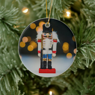 SlipperyJoe's Christmas classic nutcracker ornamen Ceramic Tree Decoration