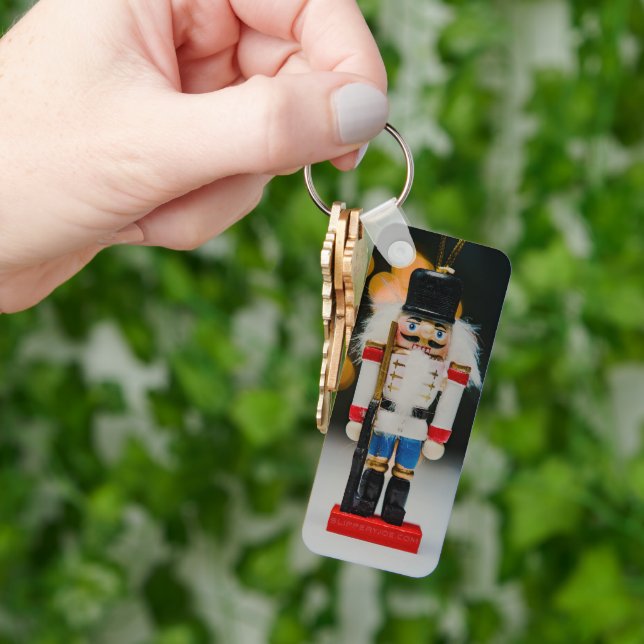 SlipperyJoe's Christmas classic nutcracker ornamen Key Ring (Hand)