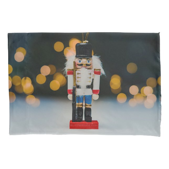 SlipperyJoe's Christmas classic nutcracker ornamen Pillowcase (Front)
