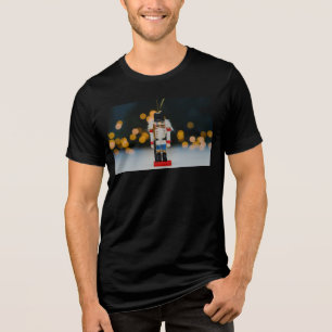SlipperyJoe's Christmas classic nutcracker ornamen Tri-Blend Shirt